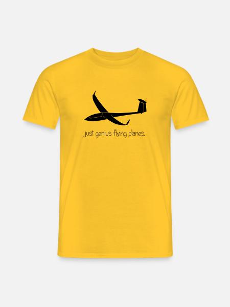 Glider glider flying glider pilot - Men's T-Shirt - yellow