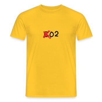 co2 - Männer T-Shirt - Gelb - Vorne - AI Model Male 178 dark (178cm)