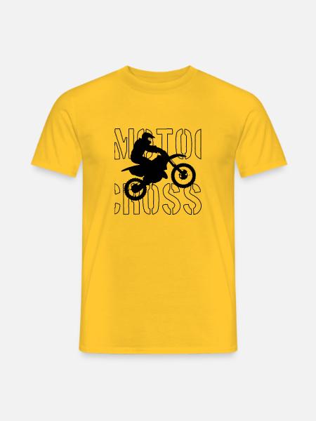 motocross - Männer T-Shirt - Gelb