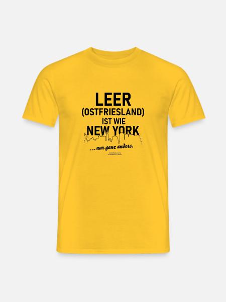 Leer ist wie New York - Männer T-Shirt - Gelb