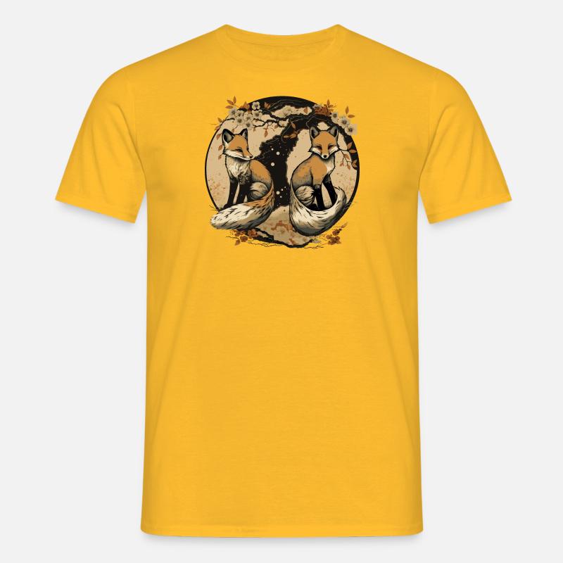 FOX 4 - Männer T-Shirt - Gelb