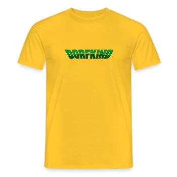 Dorfkind - Trecker, Traktor, Landwirtschaft, Agrar - Männer T-Shirt - Gelb - Vorne - AI Model Male 178 dark (178cm)