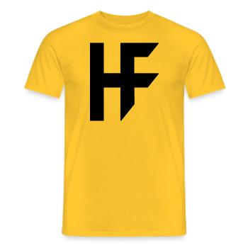 Hrgovic - Men's T-Shirt - yellow - Front - AI Model Male 178 dark (178cm)