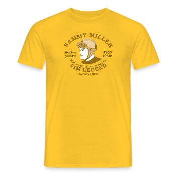 Sammy miller - T-shirt homme - jaune - Devant - AI Model Male 178 dark (178cm)