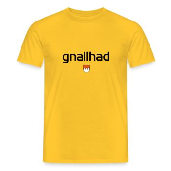 gnallhad - T-shirt homme - jaune - Devant - AI Model Male 178 dark (178cm)