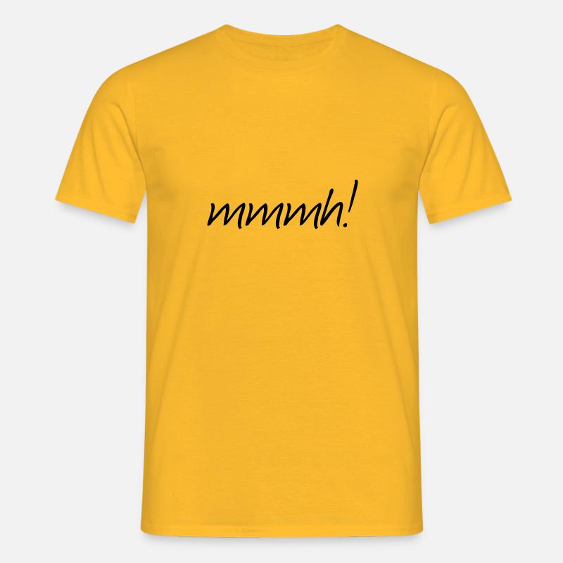 mmmh! - Männer T-Shirt - Gelb