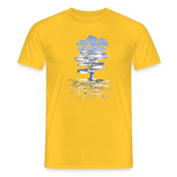 Der Baum - Männer T-Shirt - Gelb - Vorne - AI Model Male 178 dark (178cm)