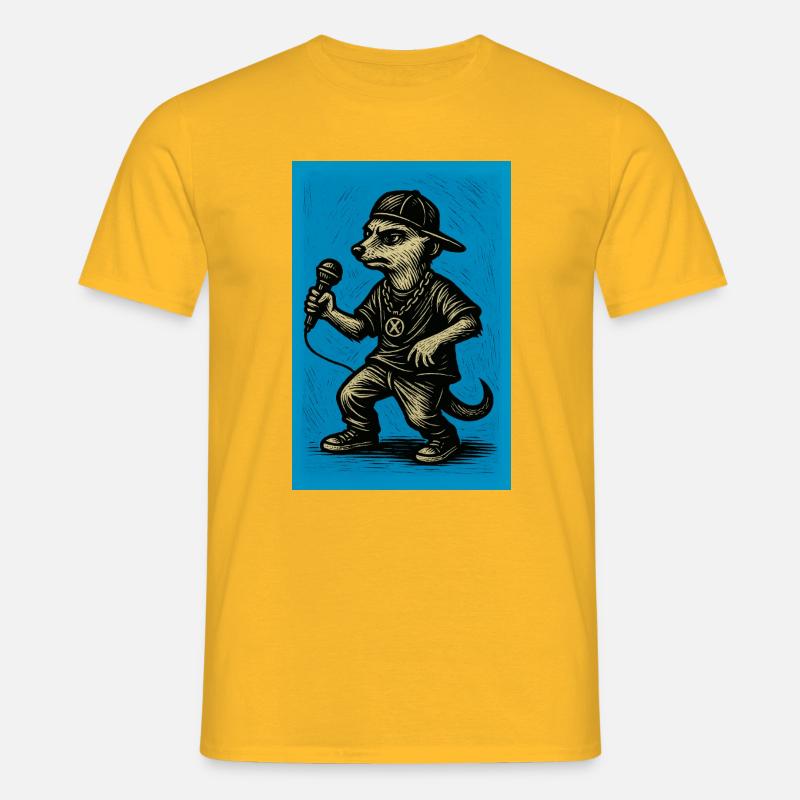 erdmännchen - comic-helden 3 - Männer T-Shirt - Gelb