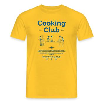 Kochclub, Küchenteam-Illustration - Männer T-Shirt - Gelb - Vorne - AI Model Male 178 dark (178cm)