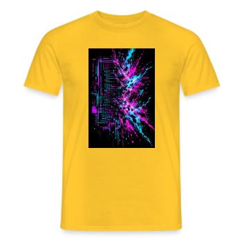 Schredder die Definitionen - Männer T-Shirt - Gelb - Vorne - AI Model Male 178 dark (178cm)