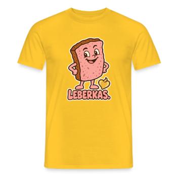 Leberkas Kostüm Paar - Männer T-Shirt - Gelb - Vorne - AI Model Male 178 dark (178cm)