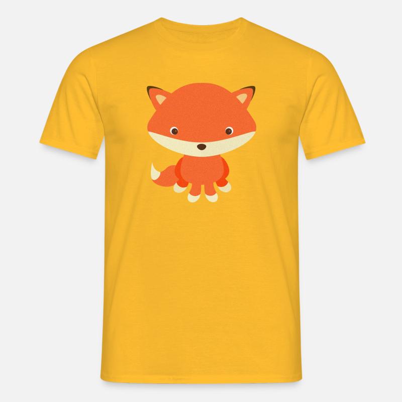 Fuchs - Männer T-Shirt - Gelb