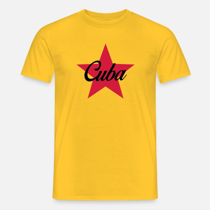 Cuba - Männer T-Shirt - Gelb