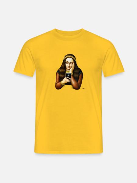 Phona Lisa - Männer T-Shirt - Gelb