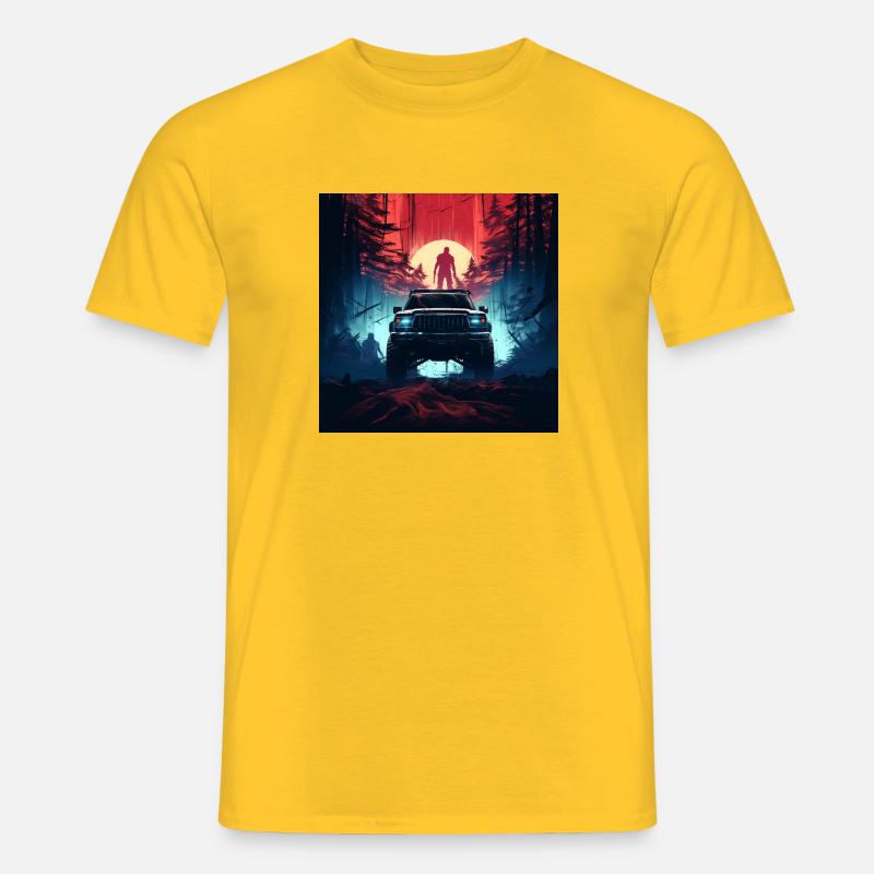 Waldwächter: Post Apokalypse - Männer T-Shirt - Gelb