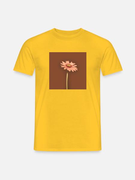 Flower Totebag - Männer T-Shirt - Gelb