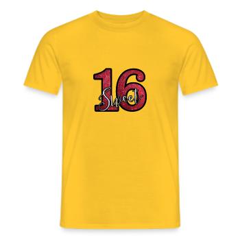 doux 16 - T-shirt homme - jaune - Devant - AI Model Male 178 dark (178cm)