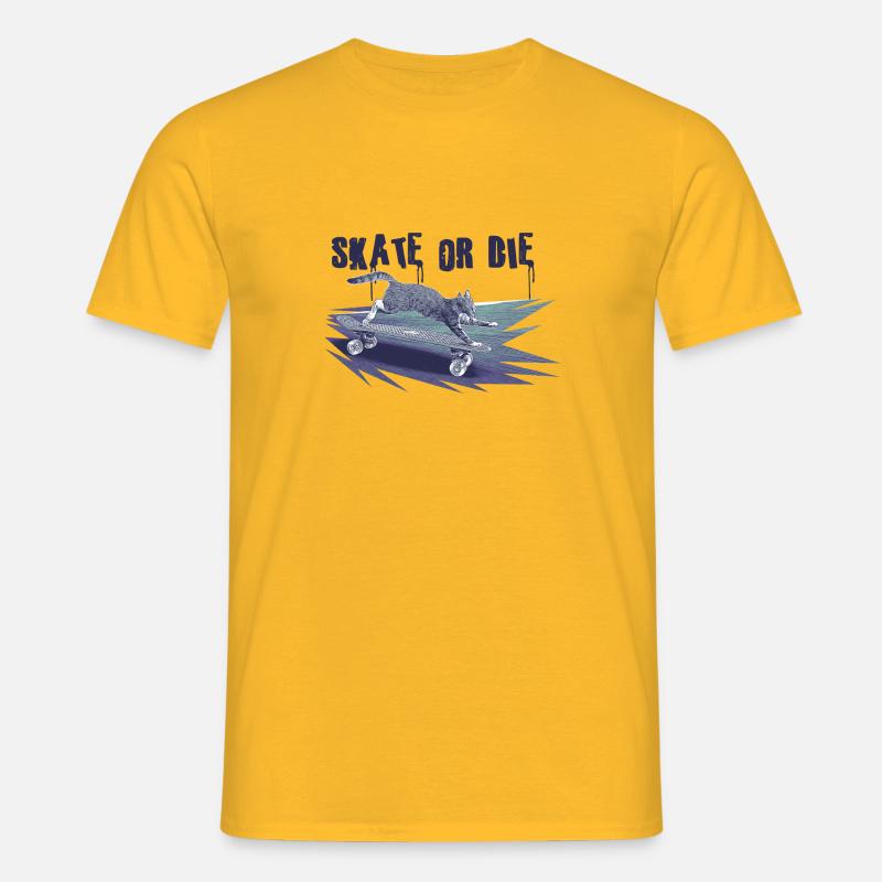 Skate oder stirb - Männer T-Shirt - Gelb