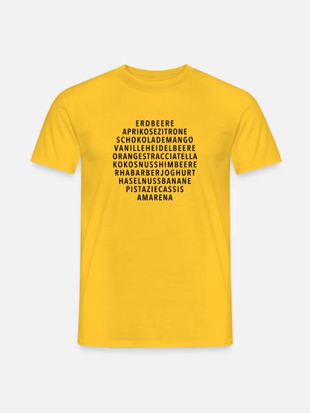 Eis geht immer! - Männer T-Shirt - Gelb