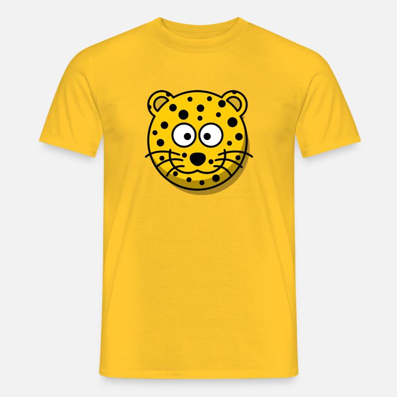 Leopard - Männer T-Shirt - Gelb