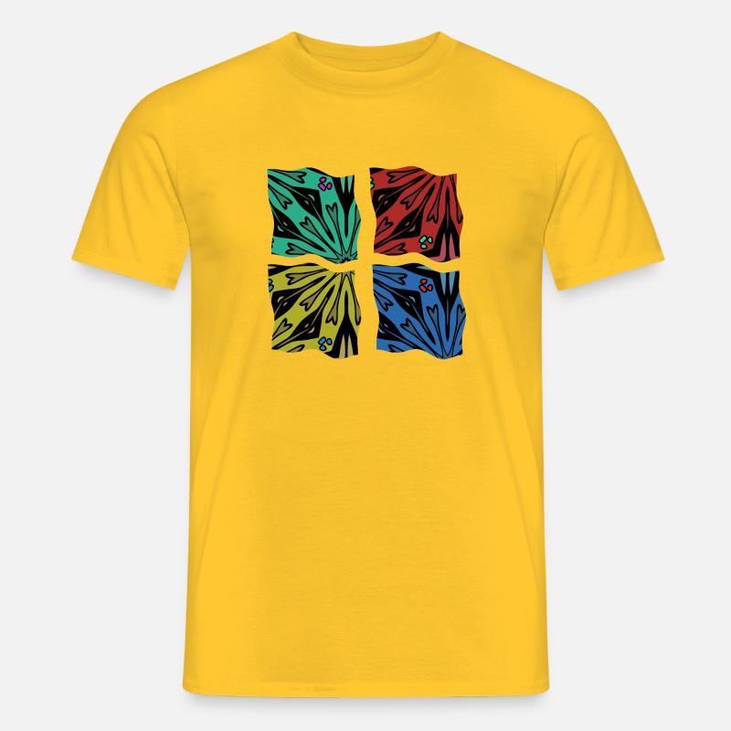 Abstraktion - Männer T-Shirt - Gelb