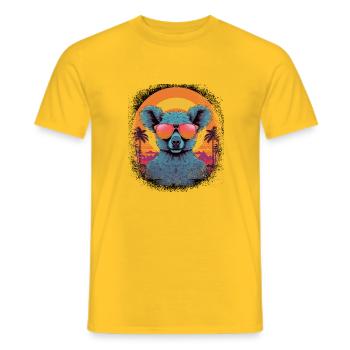 jokes gift idea birthday present idea christmas - Männer T-Shirt - Gelb - Vorne - AI Model Male 178 dark (178cm)