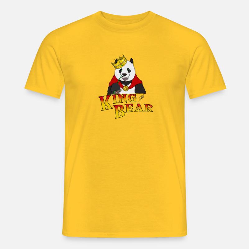 KingBear # 105 - Männer T-Shirt - Gelb