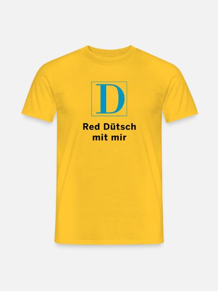 Red Dütsch - Männer T-Shirt - Gelb