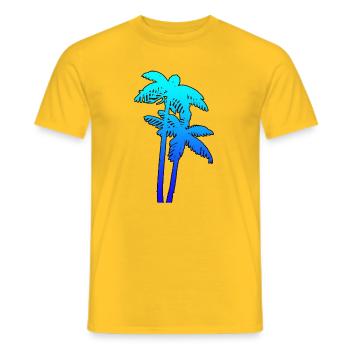 PALMS - T-shirt homme - jaune - Devant - AI Model Male 178 dark (178cm)