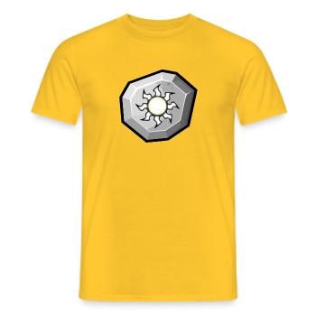 Element: Light - Men's T-Shirt - yellow - Front - AI Model Male 178 dark (178cm)