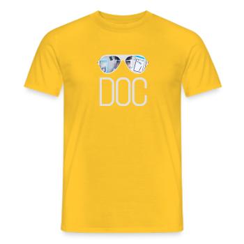 Docteur médecin médecin médecin - T-shirt homme - jaune - Devant - AI Model Male 178 dark (178cm)