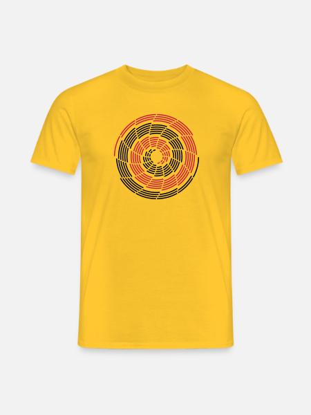 Stroke Galaxy - Men's T-Shirt - yellow