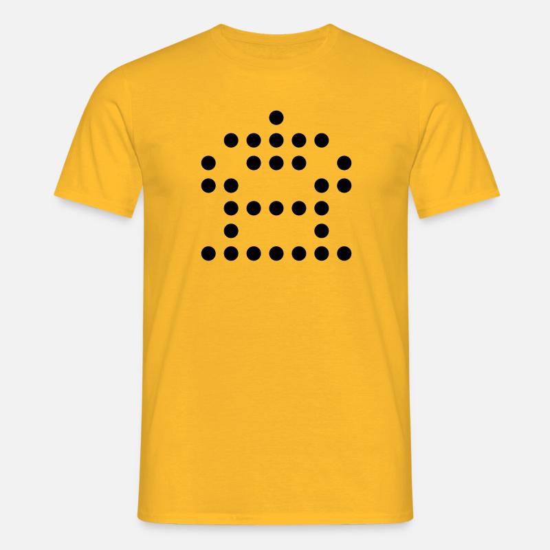 RandomBlackDot83 - Männer T-Shirt - Gelb