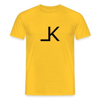 LK-Design - Männer T-Shirt - Gelb - Vorne - AI Model Male 178 dark (178cm)