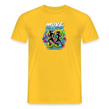 Un mouvement pour un avenir meilleur - T-shirt homme - jaune - Devant - AI Model Male 178 dark (178cm)