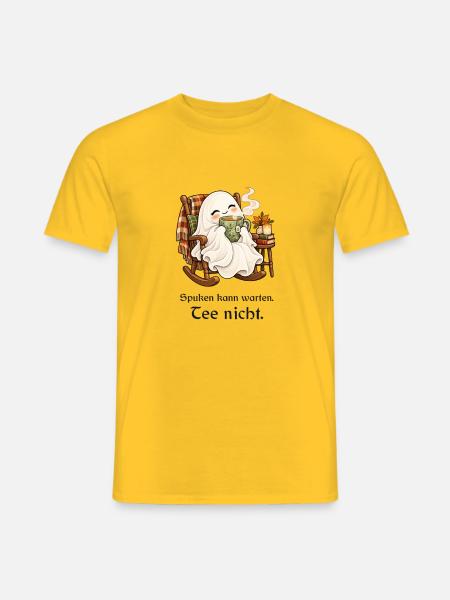 Kleine Teepause für große Geiste - Männer T-Shirt - Gelb