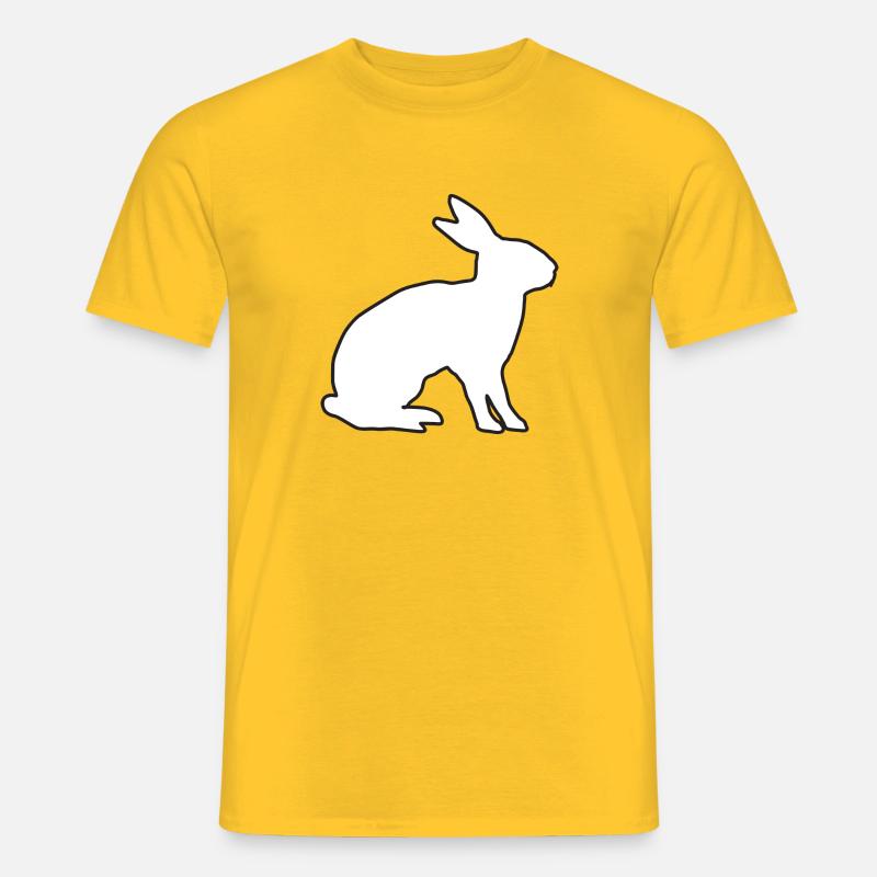 Hase - Männer T-Shirt - Gelb