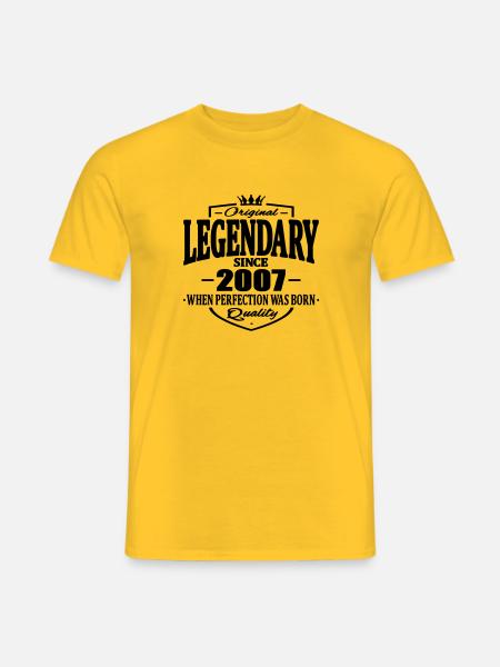 Legendary since 2007 - Men's T-Shirt - yellow