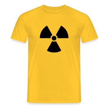 Radioactiv - Men's T-Shirt - yellow - Front - AI Model Male 178 dark (178cm)