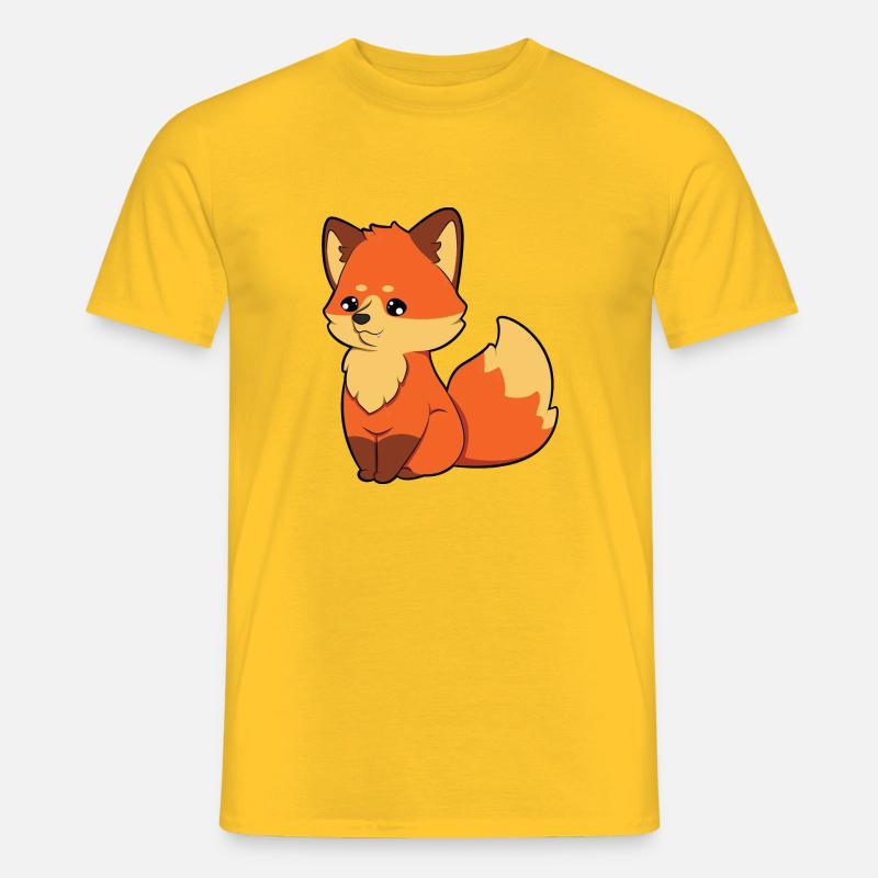 Fuchs - Männer T-Shirt - Gelb