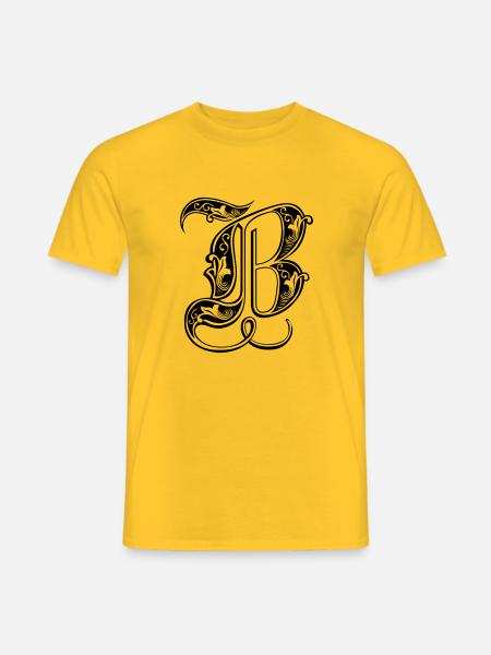 B - Männer T-Shirt - Gelb