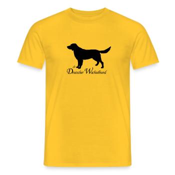Deutscher Wachtelhund - Männer T-Shirt - Gelb - Vorne - AI Model Male 178 dark (178cm)