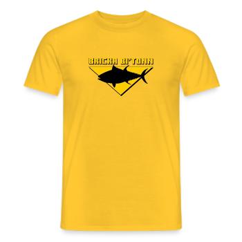 Bicka Bi'Tonn - T-shirt homme - jaune - Devant - AI Model Male 178 dark (178cm)