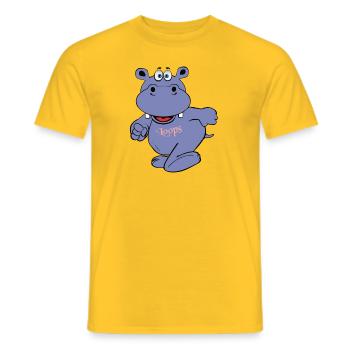 hippo nilperd junge kids kinder baby fröhlich - Männer T-Shirt - Gelb - Vorne - AI Model Male 178 dark (178cm)