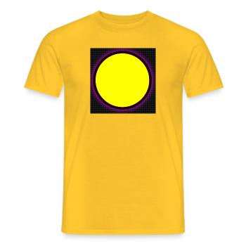 Punkt [Gelb] - Männer T-Shirt - Gelb - Vorne - AI Model Male 178 dark (178cm)
