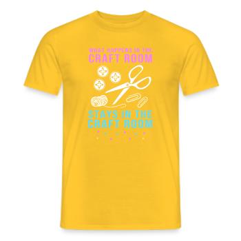 Scrapbook Scrapbooking - T-shirt homme - jaune - Devant - AI Model Male 178 dark (178cm)