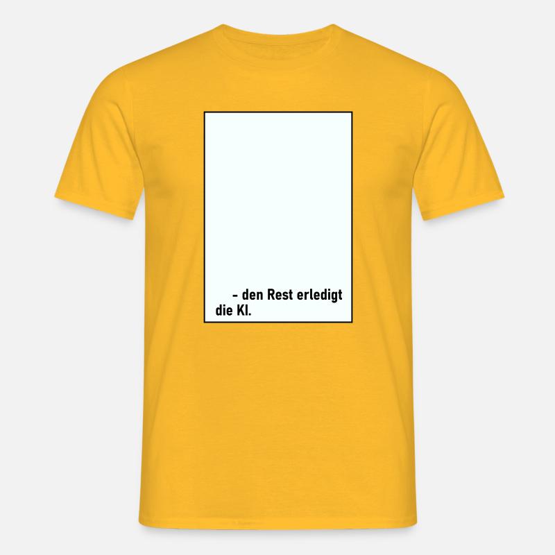 Rest KI - Männer T-Shirt - Gelb