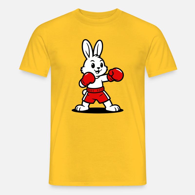 Hasenboxen - Männer T-Shirt - Gelb