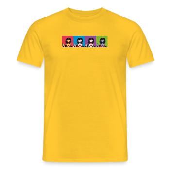 Glamour Rebel - T-shirt homme - jaune - Devant - AI Model Male 178 dark (178cm)