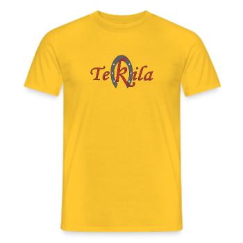 TEKILA classique - T-shirt homme - jaune - Devant - AI Model Male 178 dark (178cm)